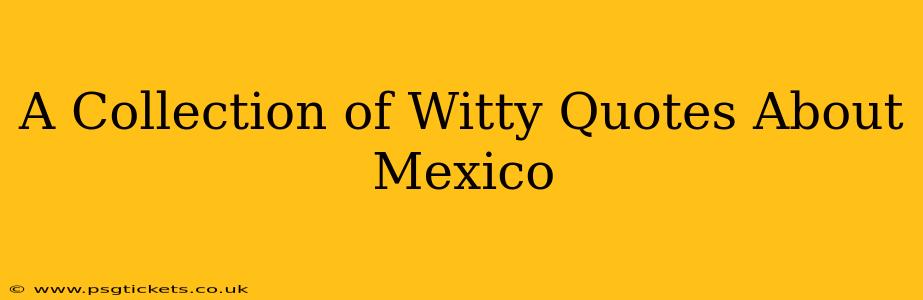 A Collection of Witty Quotes About Mexico