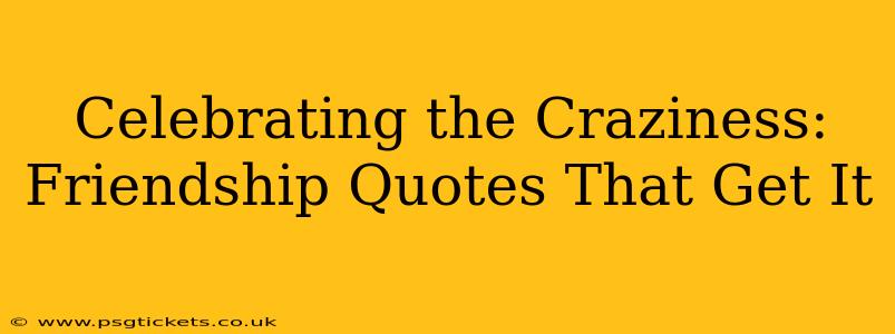 Celebrating the Craziness: Friendship Quotes That Get It