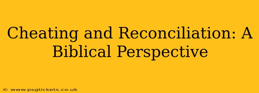 Cheating and Reconciliation: A Biblical Perspective