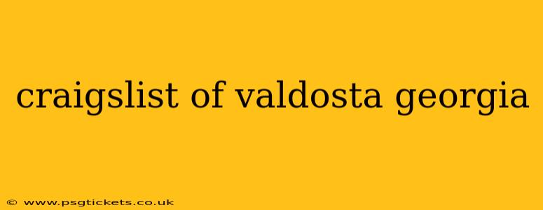 craigslist of valdosta georgia