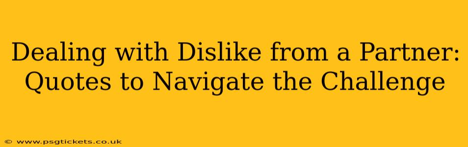 Dealing with Dislike from a Partner: Quotes to Navigate the Challenge