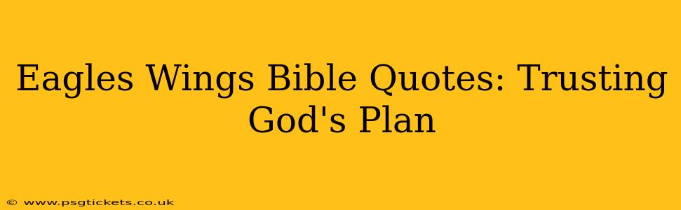 Eagles Wings Bible Quotes: Trusting God's Plan