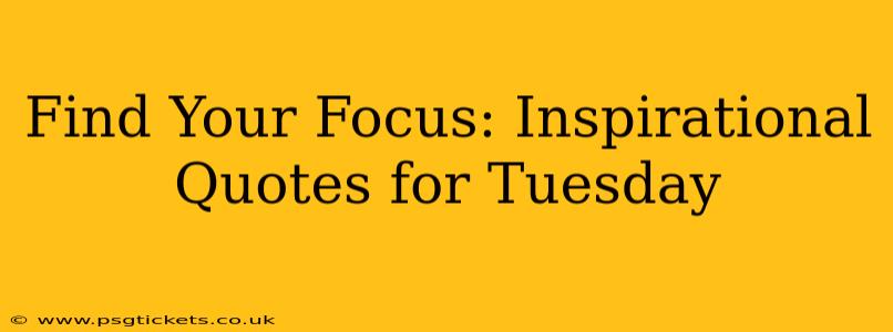 Find Your Focus: Inspirational Quotes for Tuesday