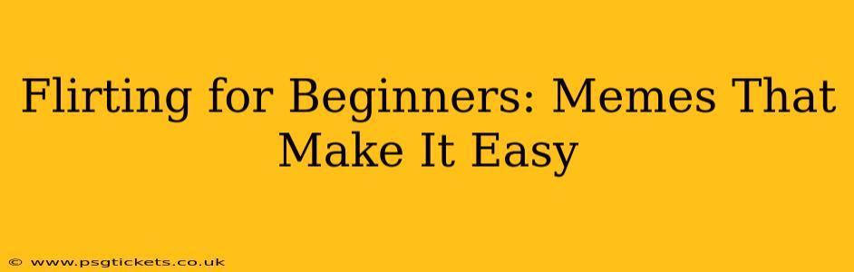 Flirting for Beginners: Memes That Make It Easy
