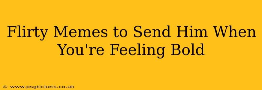 Flirty Memes to Send Him When You're Feeling Bold