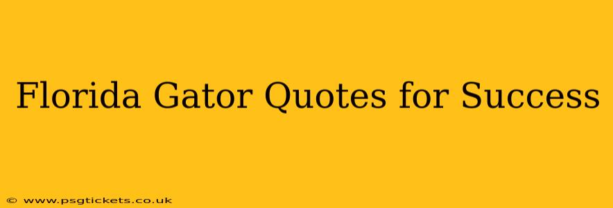 Florida Gator Quotes for Success