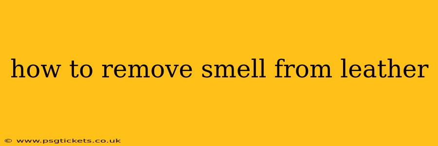 how to remove smell from leather