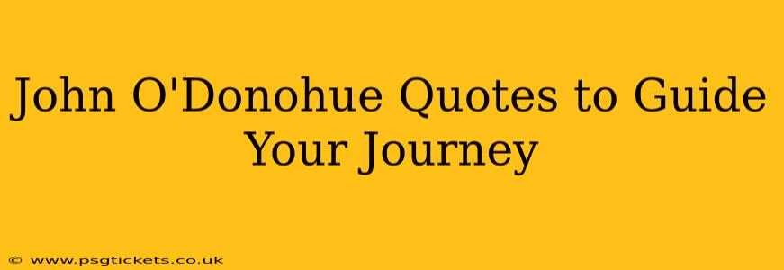 John O'Donohue Quotes to Guide Your Journey