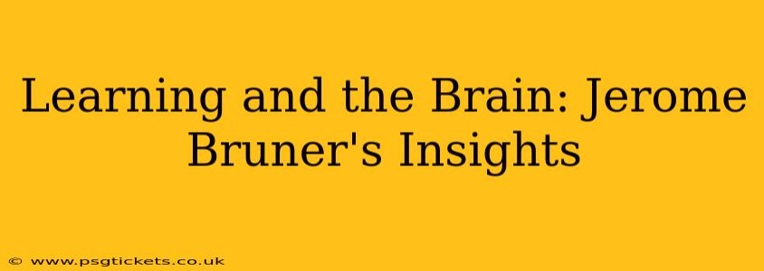 Learning and the Brain: Jerome Bruner's Insights