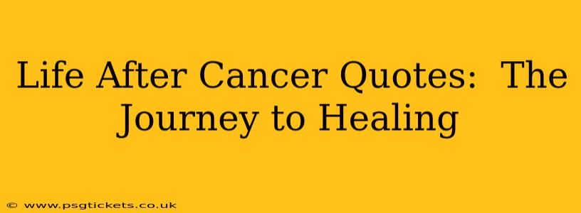 Life After Cancer Quotes:  The Journey to Healing
