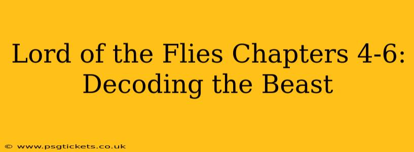 Lord of the Flies Chapters 4-6: Decoding the Beast