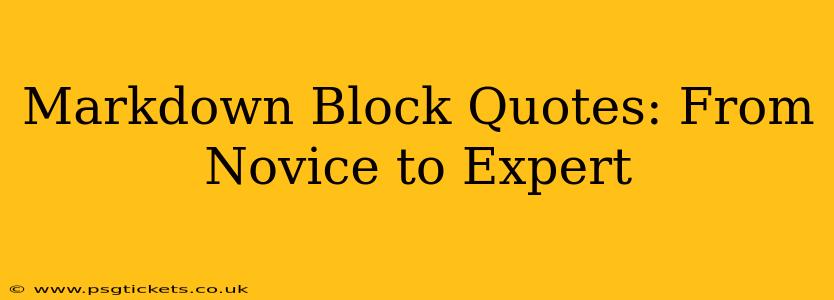 Markdown Block Quotes: From Novice to Expert