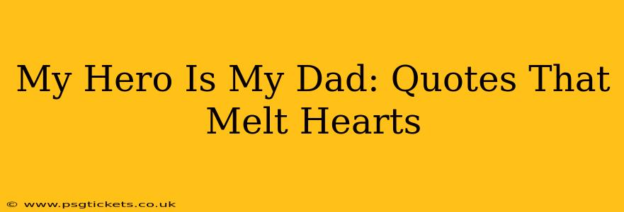 My Hero Is My Dad: Quotes That Melt Hearts
