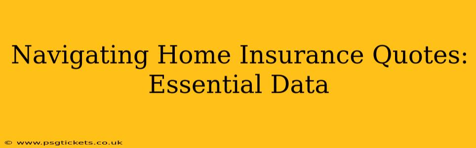 Navigating Home Insurance Quotes: Essential Data