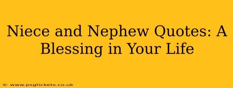 Niece and Nephew Quotes: A Blessing in Your Life