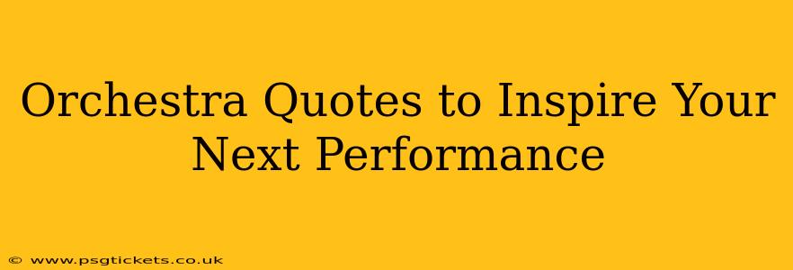 Orchestra Quotes to Inspire Your Next Performance