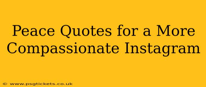 Peace Quotes for a More Compassionate Instagram 