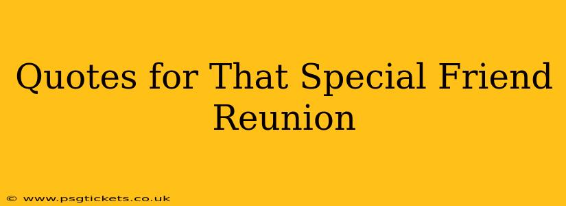 Quotes for That Special Friend Reunion