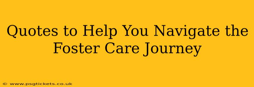 Quotes to Help You Navigate the Foster Care Journey