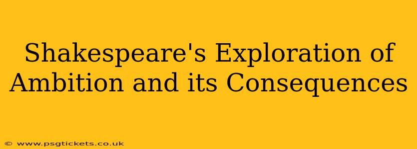Shakespeare's Exploration of Ambition and its Consequences