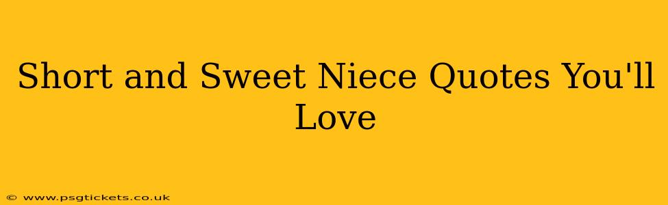 Short and Sweet Niece Quotes You'll Love