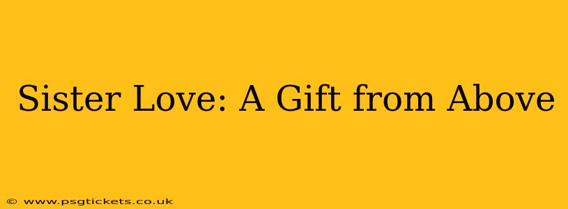 Sister Love: A Gift from Above