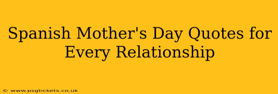 Spanish Mother's Day Quotes for Every Relationship