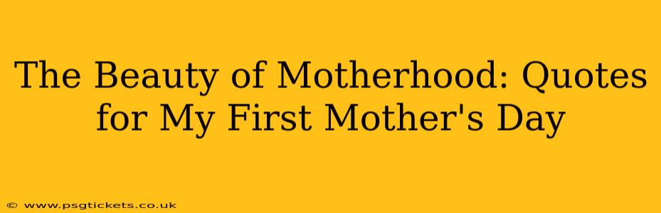 The Beauty of Motherhood: Quotes for My First Mother's Day