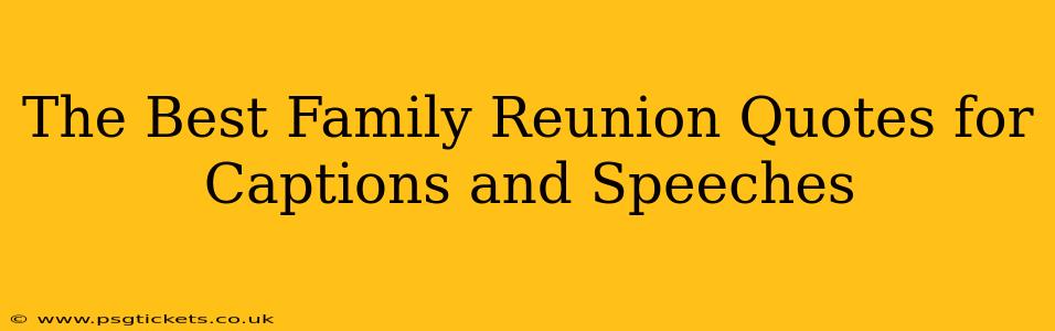The Best Family Reunion Quotes for Captions and Speeches