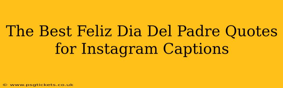 The Best Feliz Dia Del Padre Quotes for Instagram Captions