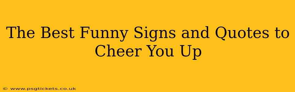 The Best Funny Signs and Quotes to Cheer You Up