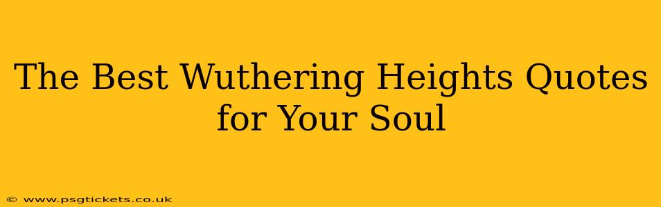 The Best Wuthering Heights Quotes for Your Soul