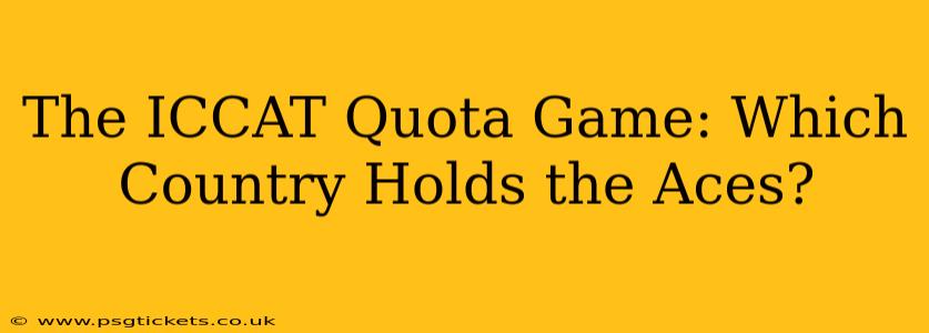 The ICCAT Quota Game: Which Country Holds the Aces?