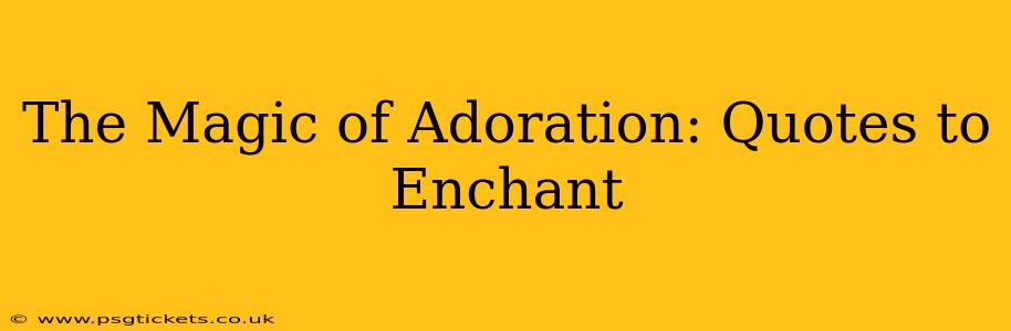 The Magic of Adoration: Quotes to Enchant