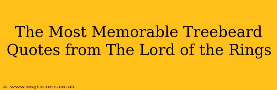 The Most Memorable Treebeard Quotes from The Lord of the Rings