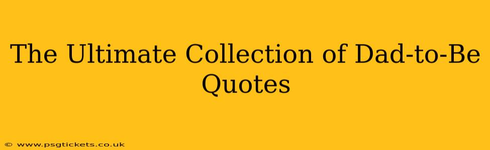 The Ultimate Collection of Dad-to-Be Quotes