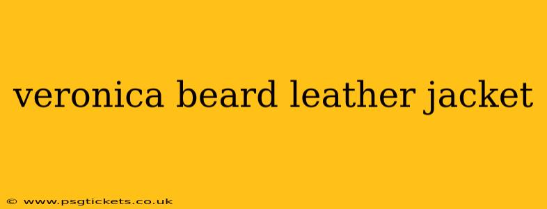 veronica beard leather jacket